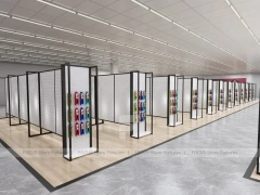 Black Metal Salon Consultation Mirrors with Waiting Counter for Wig Beauty Store