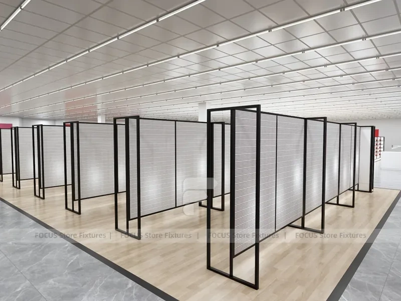 Black Metal Salon Consultation Mirrors with Waiting Counter for Wig Beauty Store
