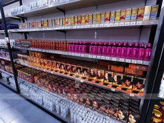 Hair Extension Wall Display with Drawers and Glass Counter for Beauty Store