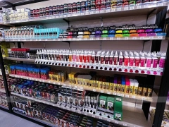 Hair Extension Wall Display with Drawers and Glass Counter for Beauty Store