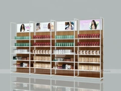 Multi Bay Beauty Supply Product and Wig Display Wall for Beauty Store