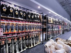 Hair Extension Wall with Drawers Shelving and Glass Showcase for Beauty Store