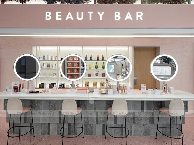 Pink Sociolla Storefront with Open Mall Entrance for Beauty Store