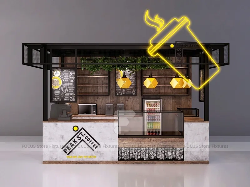 Black Lemon Tea Kiosk Booth