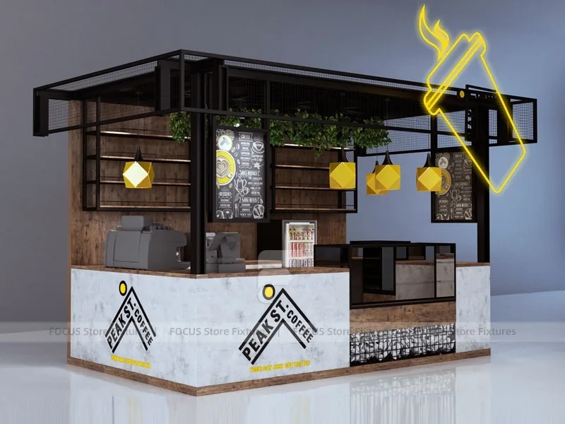 Black Lemon Tea Kiosk Booth