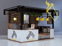 Black Lemon Tea Kiosk Booth