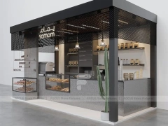 Black Modern Coffee Kiosk Pavilion