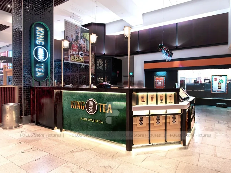 Black Tea Beverage Island Kiosk