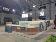 Black Geometric Ice Cream Cafe Counter Layout