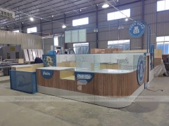 Black Geometric Ice Cream Cafe Counter Layout