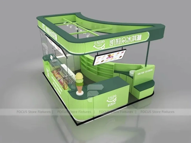 Dark Gray Coffee Storefront Service Counter