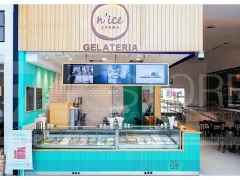 Gelato Juice Beverage Counter