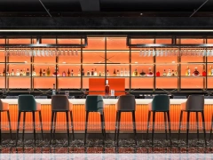 Green Beverage Cafe Island Kiosk
