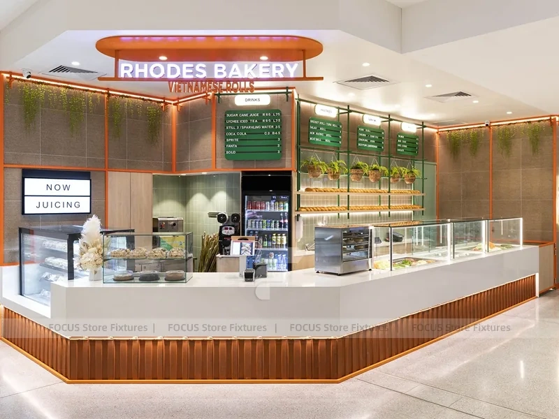 Green Minimal Tea Beverage Counter