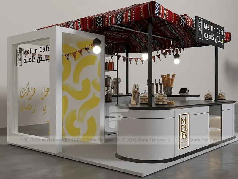Middle Eastern Style Milk Tea Kiosk Booth