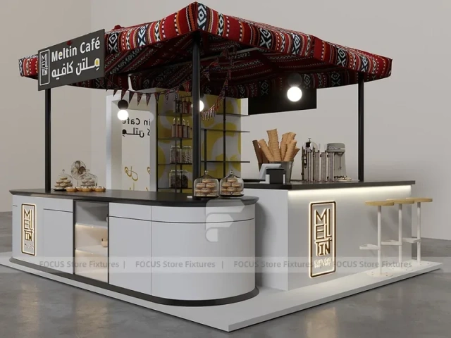 Middle Eastern Style Milk Tea Kiosk Booth