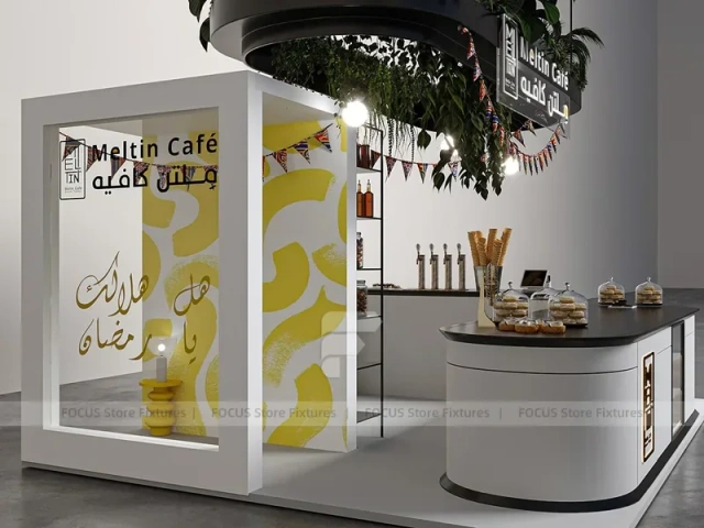 Middle Eastern Style Milk Tea Kiosk Booth