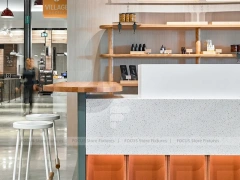 Minimal White Coffee Beverage Counter