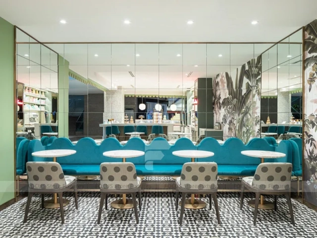 Mint Dessert Beverage Corner Kiosk