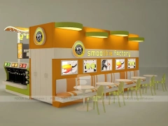 Orange Milk Tea Fast Food Booth
