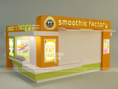 Orange Milk Tea Fast Food Booth