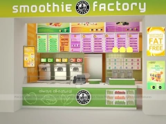 Orange Milk Tea Fast Food Booth