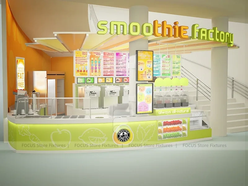Orange Milk Tea Fast Food Booth