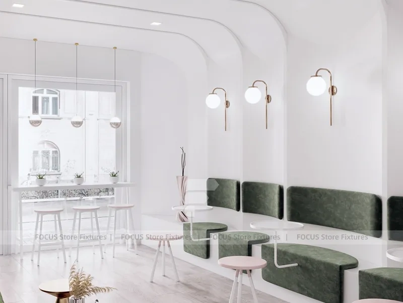 Pastel Beverage Dessert Lounge Counter
