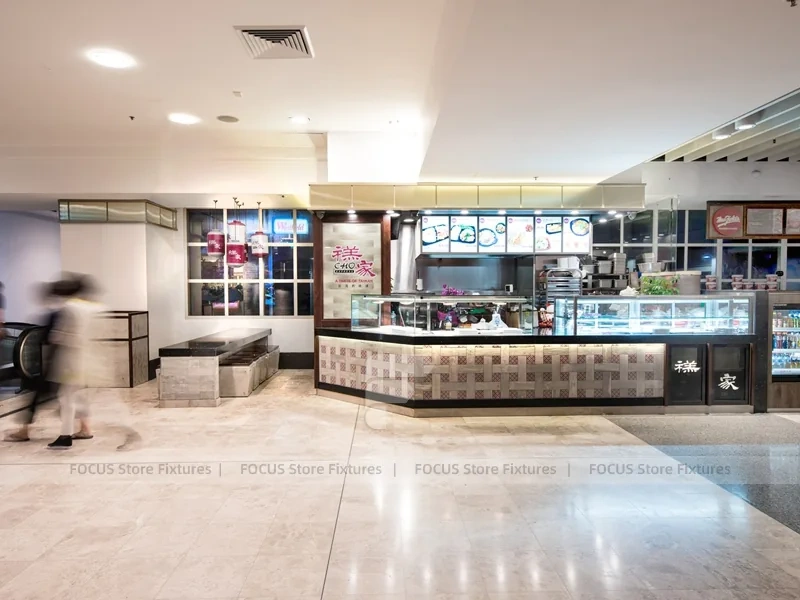 Pink Dessert Beverage Showcase Kiosk