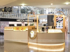 White Coffee Dessert Mall Counter