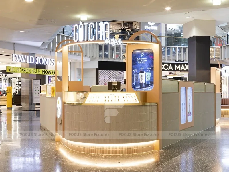 White Coffee Dessert Mall Counter