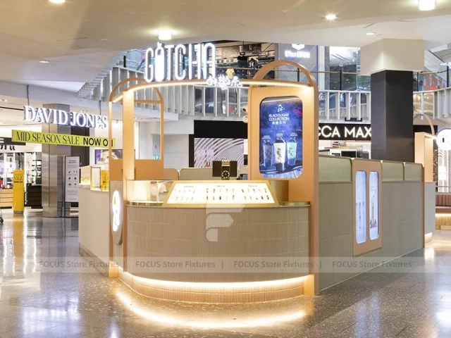 White Coffee Dessert Mall Counter