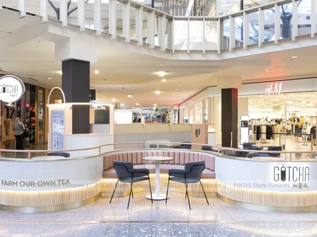 White Coffee Dessert Mall Counter