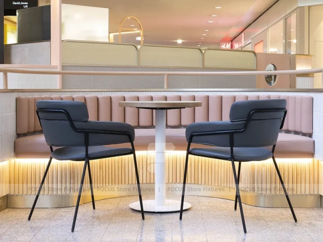 White Coffee Dessert Mall Counter