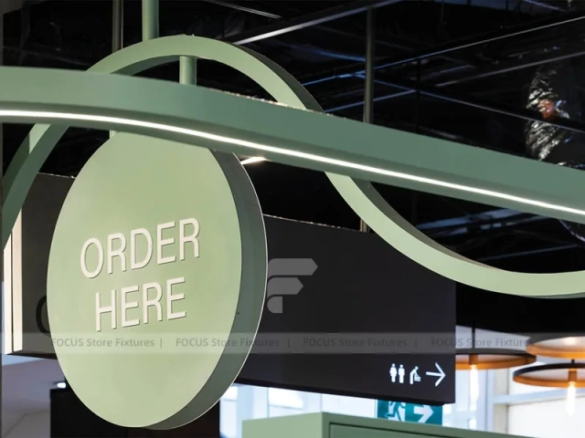 White Curved Milk Tea Cafe Counter