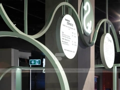 White Curved Milk Tea Cafe Counter
