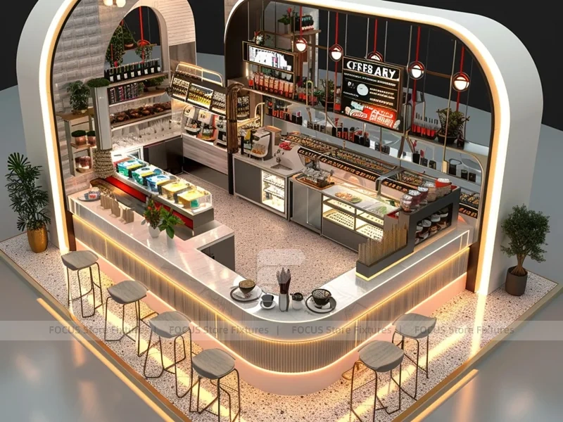 Arch Corner Dessert Beverage Kiosk