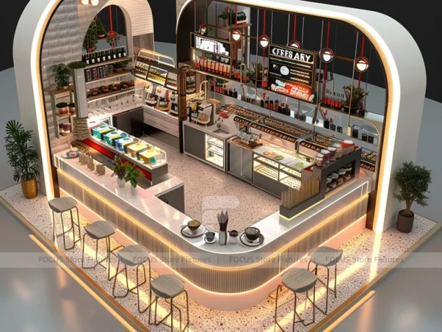 Arch Corner Dessert Beverage Kiosk