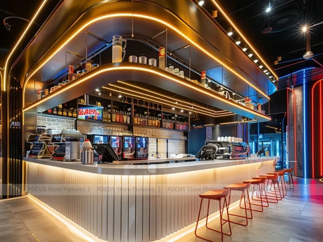 Arch Corner Dessert Beverage Kiosk