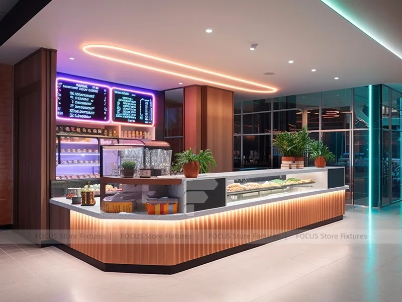 Arch Corner Dessert Beverage Kiosk