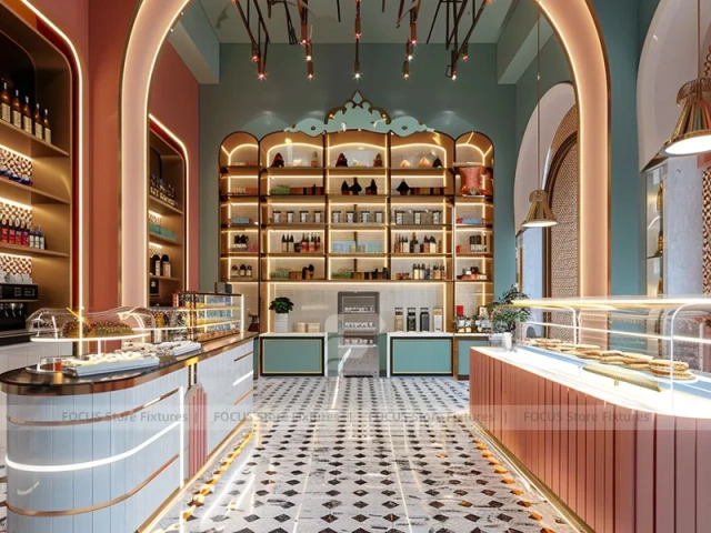 Arch Dessert Beverage Hall Display