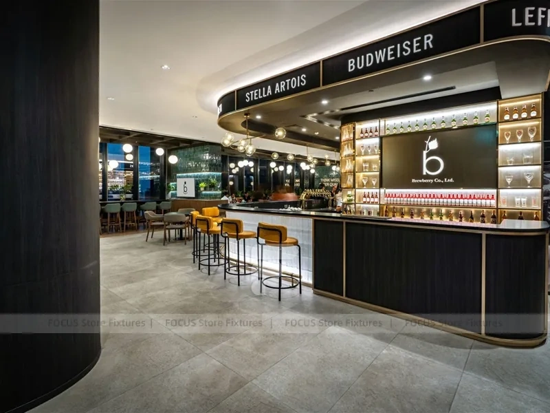 Black Gold Beer And Beverage Bar Counter