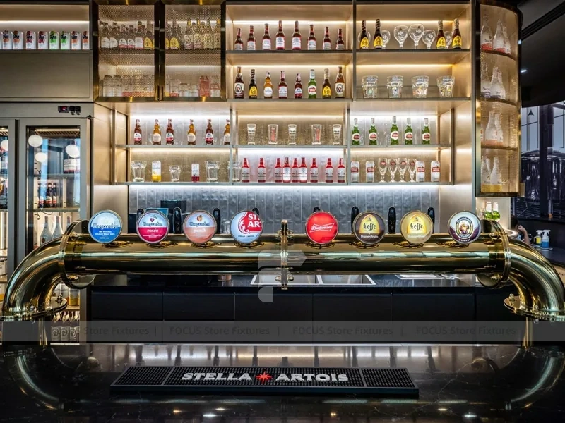 Black Gold Beer And Beverage Bar Counter