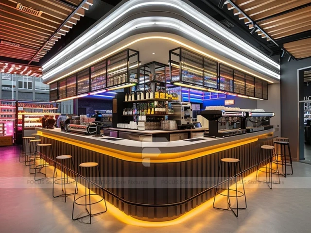 Black Gold Beverage Island Bar Layout