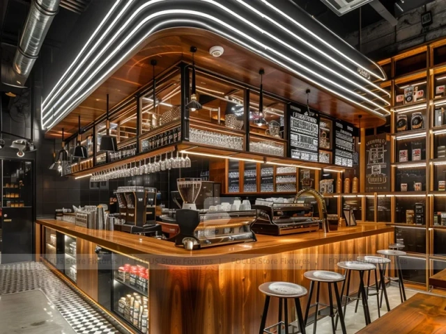 Black Gold Beverage Island Bar Layout