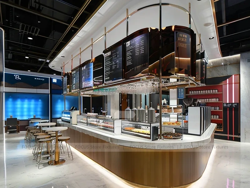 Black Gold Beverage Wall Counter Layout
