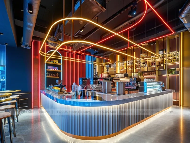 Black Gold Coffee Bar Seating Layout