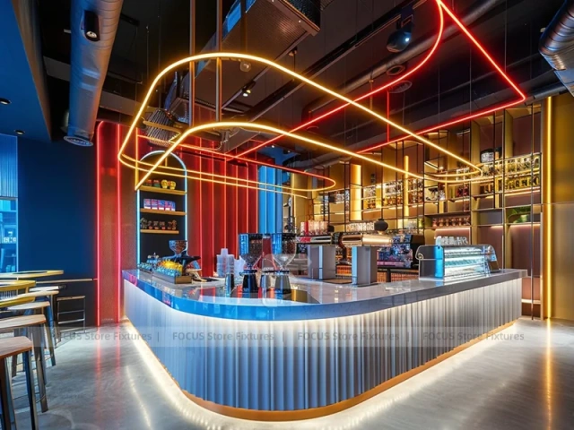 Black Gold Coffee Bar Seating Layout