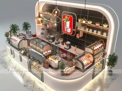 Black Gold Coffee Island Counter
