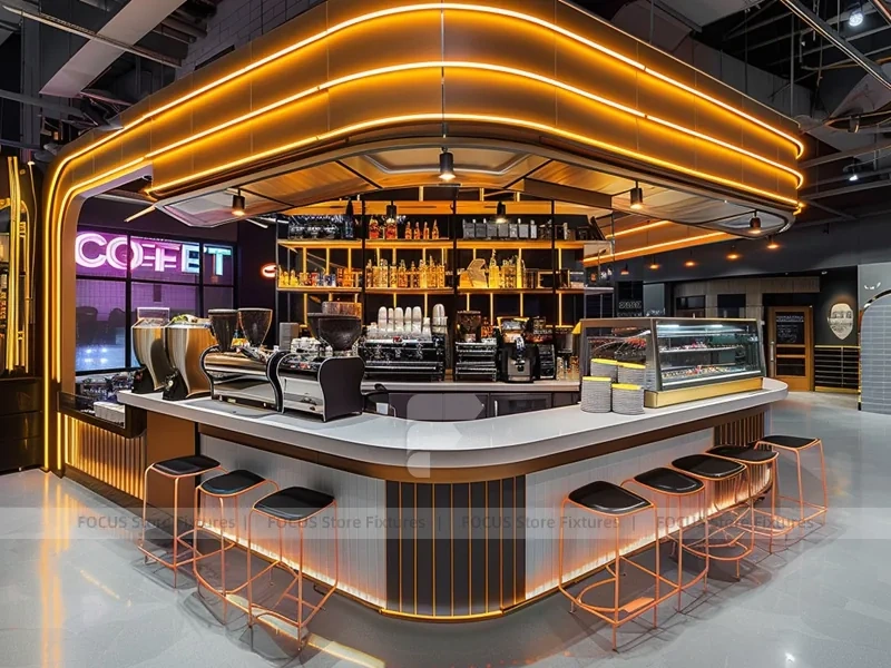 Black Green Juice Bar Kiosk Layout